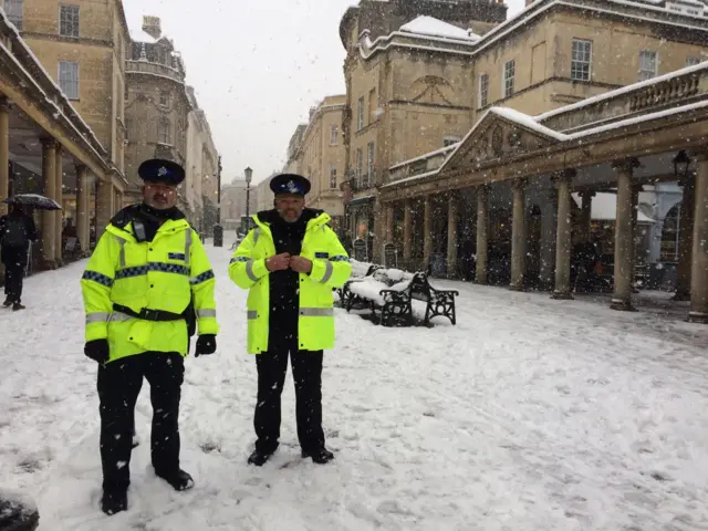 PCSOs Mark Trueman and Richard Riley