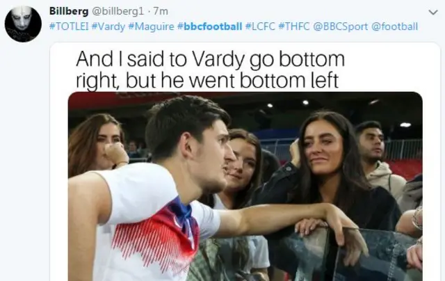 Harry Maguire tweet