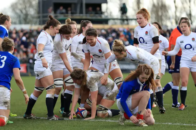 England celebrate