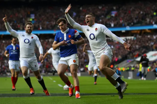 England celebrate