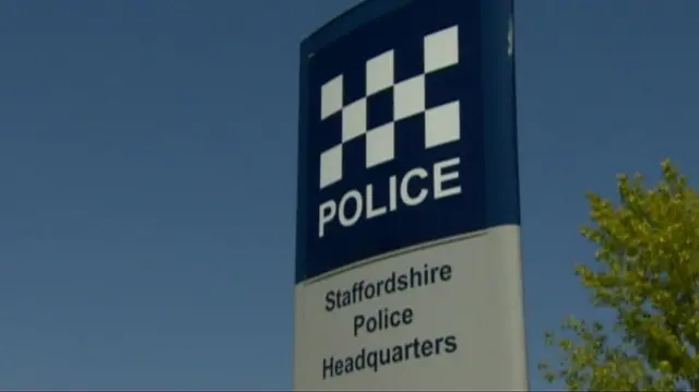 Staffordshire Police sign