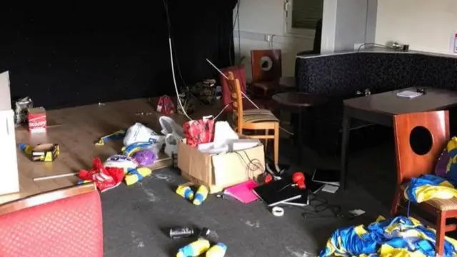 Ransacked room