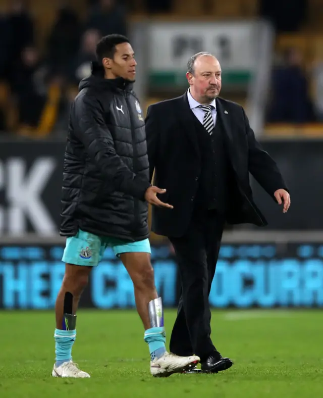 Isaac Hayden and Rafael Benitez