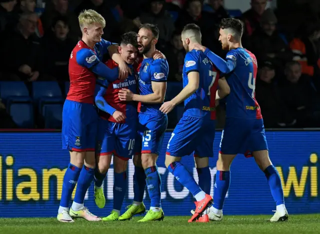 Caley Thistle celebrate