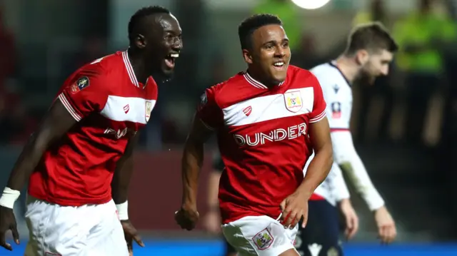 Bristol City celebrate