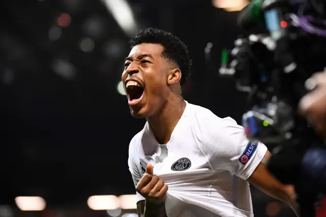 Presnel Kimpembe celebrates