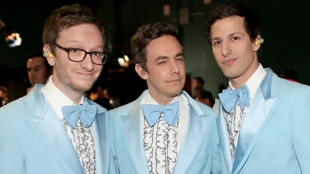 (L-R) Akiva Schaffer, Jorma Taccone, and Andy Samberg of 'The Lonely Island'