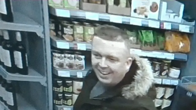 CCTV of a man police want to speak to