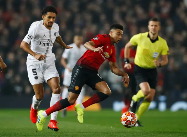 Jesse Lingard is fouled