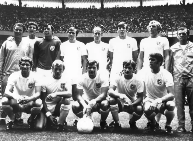 England World Cup team 1970