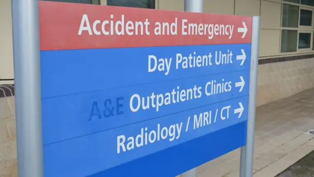 Guernsey hospital sign