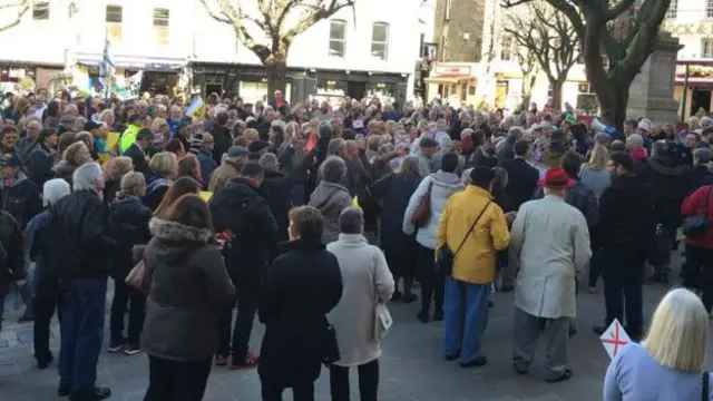 Protesters gather to voice dissent against People's Park being used for the hospital site