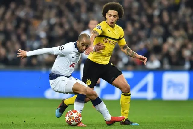 Lucas Moura and Axel Witsel