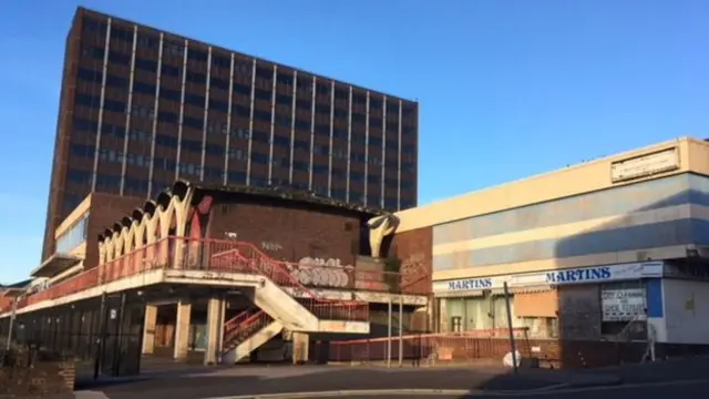 The old bus station next to the precinct