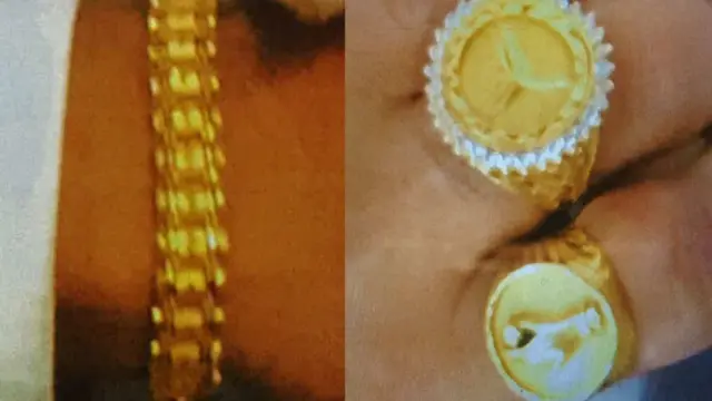 Images of the stolen jewellery