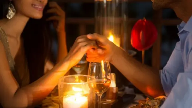 Couple having dinner