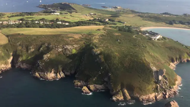 Aerial photograph of Alderney