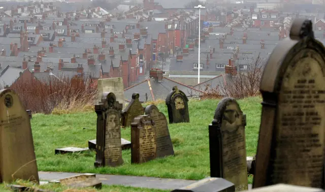 A cemetery in Beeston, Leeds