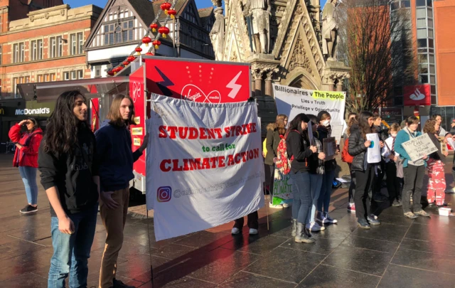 Climate change protest