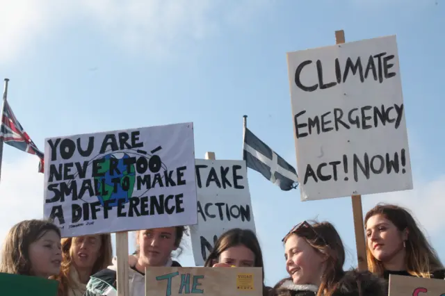 Protesters in Truro