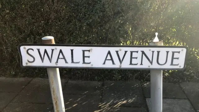 Road sign for Swale Avenue