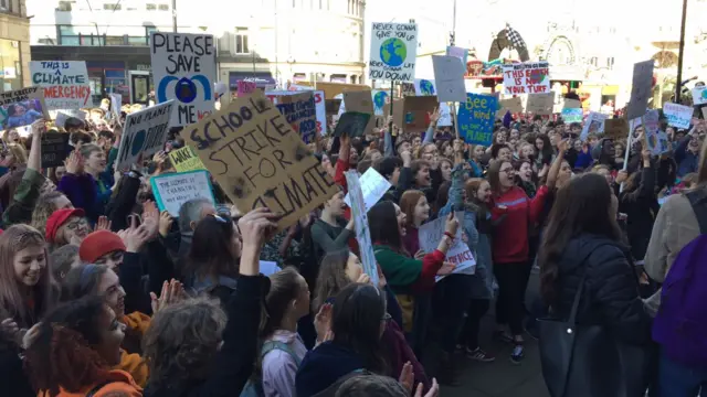 People at the protest