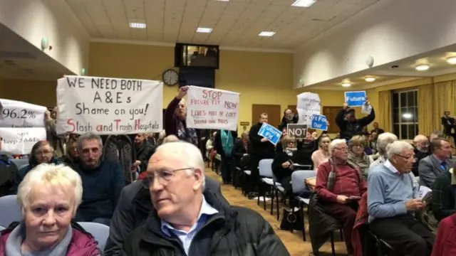 Protest at the meeting