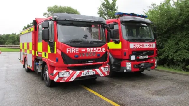 Two fire engines