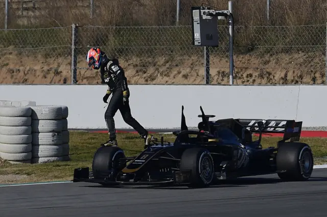 Grosjean red flag