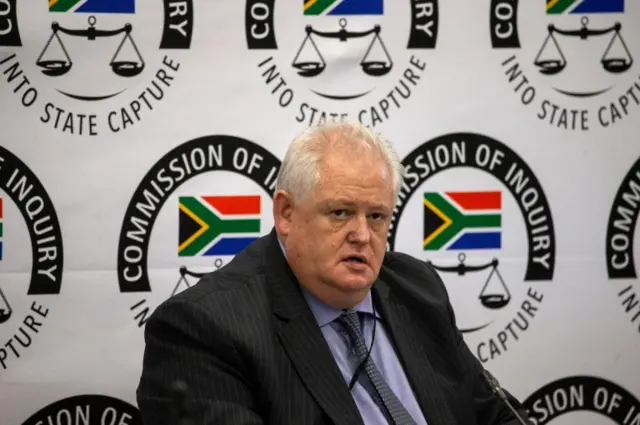 Angelo Agrizzi, Former COO of BOSASA, a company that has contracts with government institutions, testifies at the Commission of Inquiry into State Capture on January 21, 2019 in Johannesburg