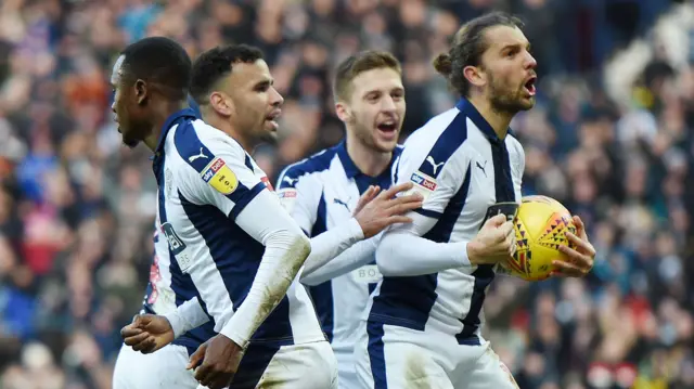 West Brom celebrate
