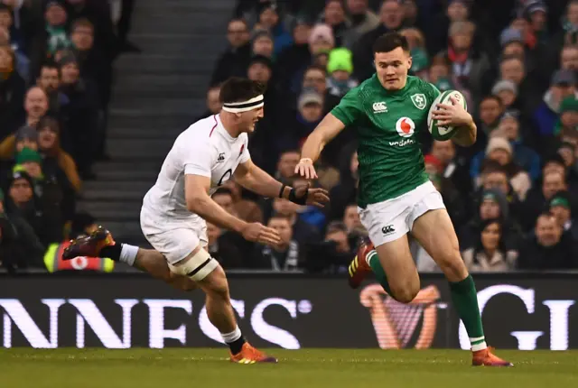 Jacob Stockdale runs clear