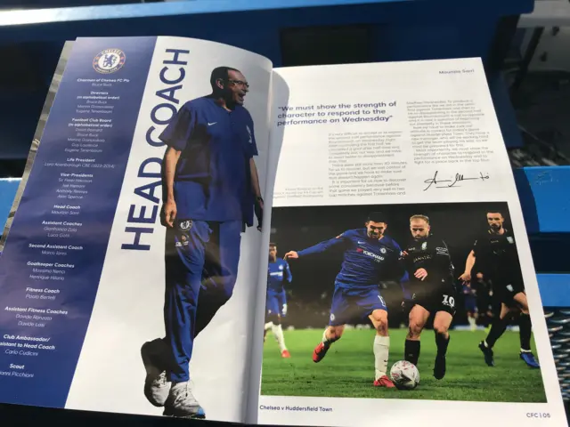 Chelsea programme