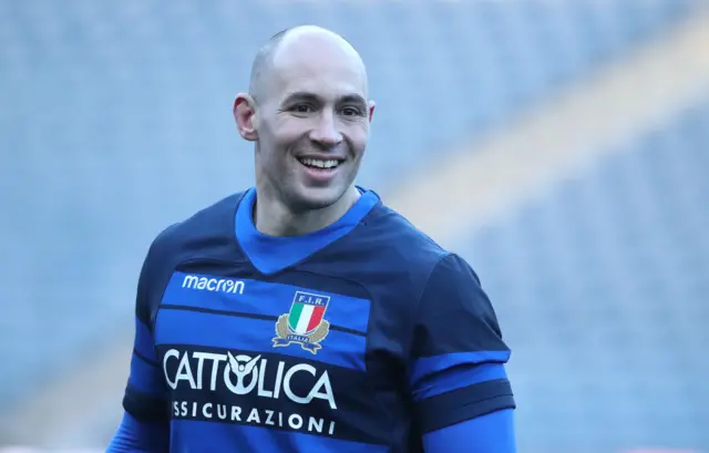 Sergio Parisse smiling