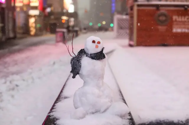 A snowman