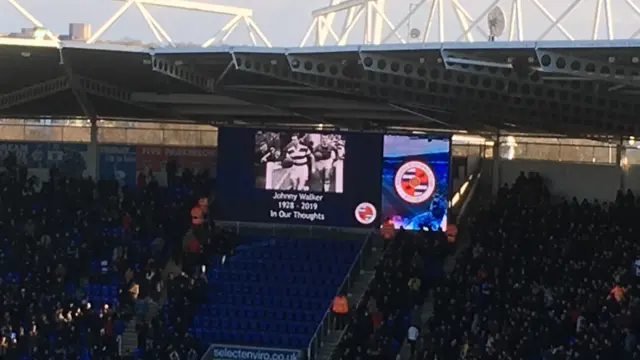 Minute's applause for Johnny Walker