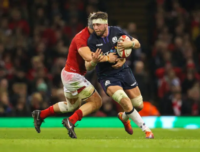 Ryan Wilson is tackled
