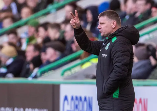 Hibernian interim head coach Eddie May
