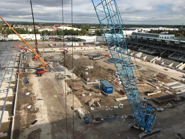 Work on community stadium