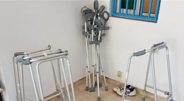 Walking frames and crutches