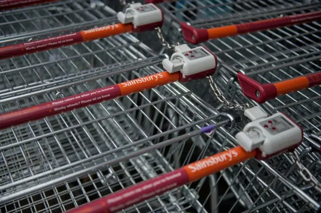 Sainsbury trollies