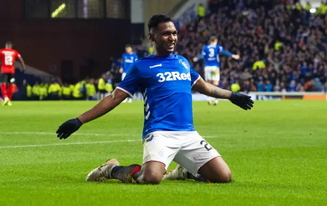 Alfredo Morelos was in devastating form, grabbing four goals on the night