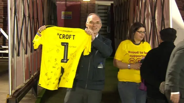 Mr Croft with his shirt