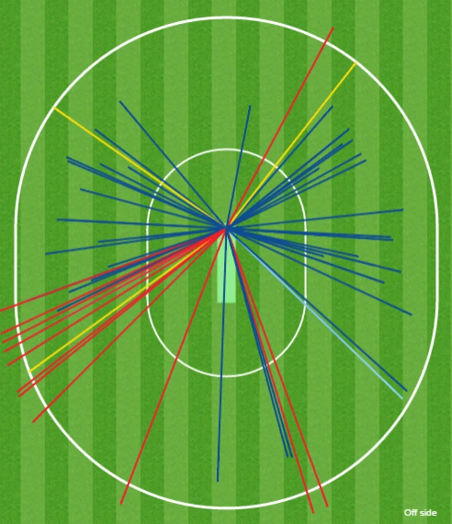 Chris Gayle wagon wheel