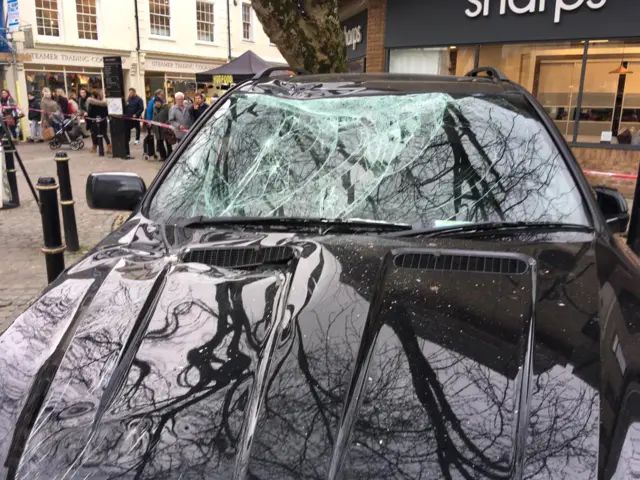 Damaged car