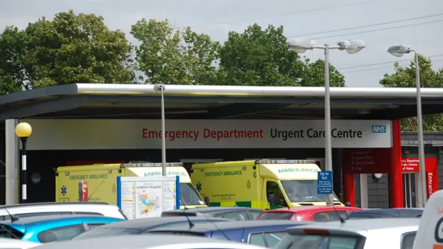 Leighton Hospital's A&E entrance