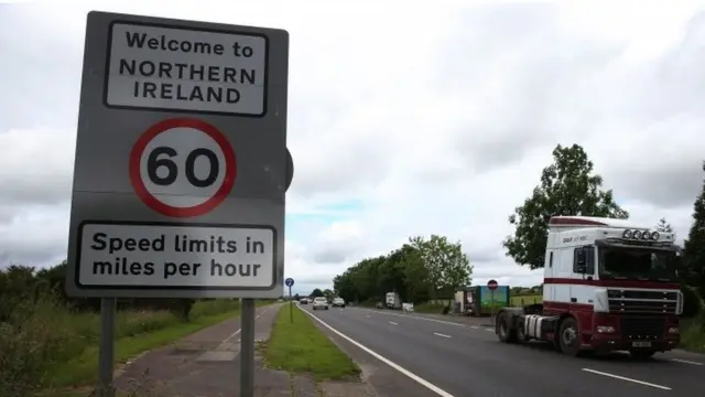 Border between Northern Ireland and Republic of Ireland