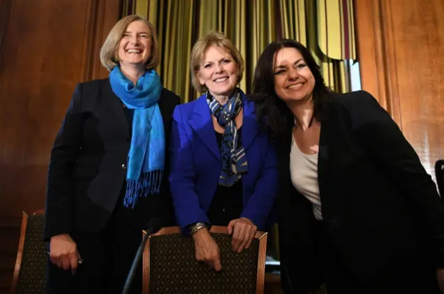 Sarah Wollaston, Anna Soubry and Heidi Allen