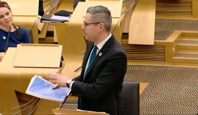 Finance Secretary Derek Mackay