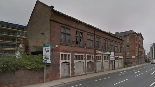 Derelict Victorian warehouse